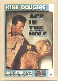 Original vintage poster from the 1951 movie Ace in the Hole.