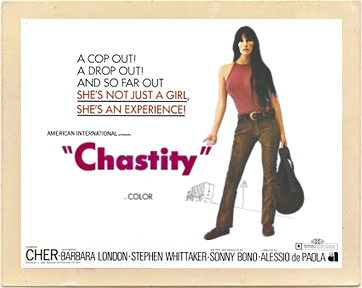 Original vintage poster from the 1968 underground film Chastity.