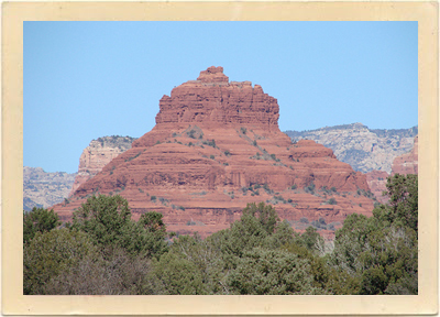 One of the beautiful red rock formations that can been seen in the Elvis Presley turkey "Stay Away Joe."