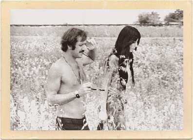 Sonny and Cher walk in a field near Phoenix, Arizona, between takes for the couple’s first film project, the 1968 cult classic, “Chastity.”